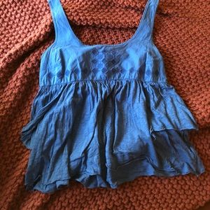 Blue tank top